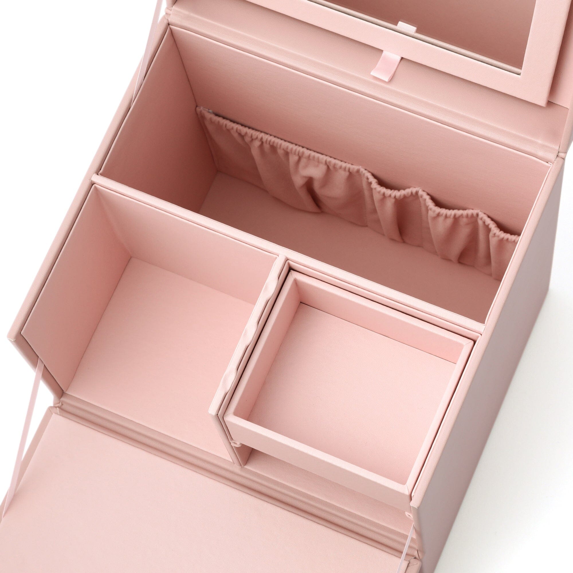 Elegant Pink Embroidery Flower Jewelry Box - Perfect for Gift Giving, Storage & Home Decor