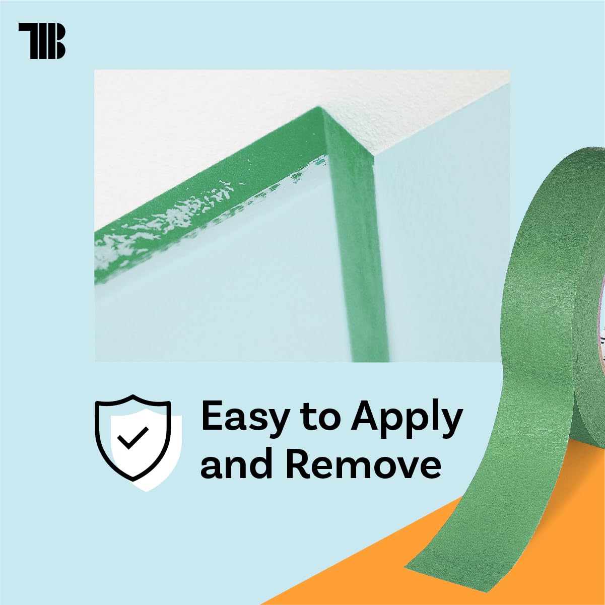 Premium High Tack Green Painters Tape - 2 Inch x 60 Yards (24 Rolls Case) | Made in USA | Clean Removal & UV Resistant Masking Tape | Perfect for Home Painting, DIY Projects & Professional Use