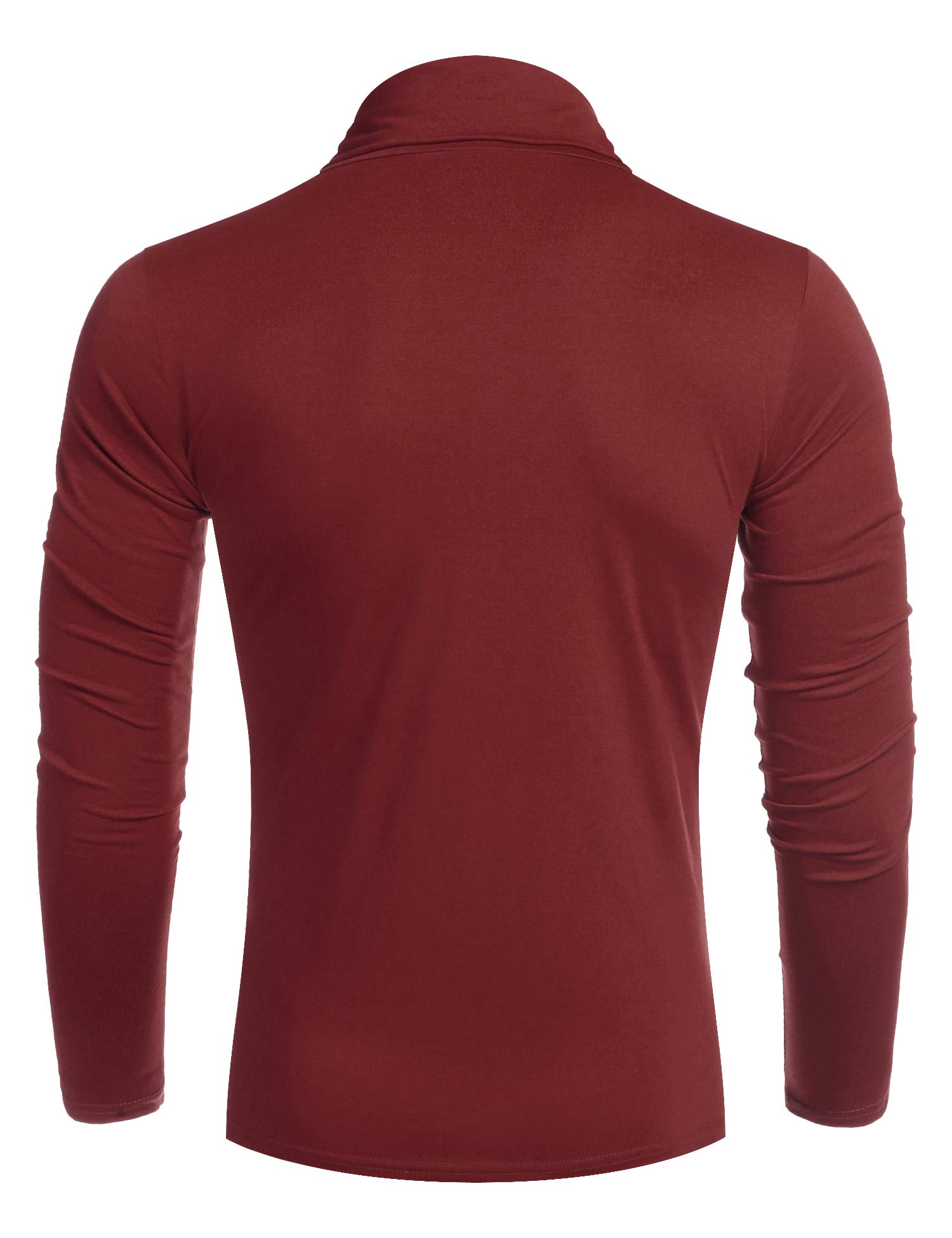 COOFANDY Men's Slim Fit Turtleneck T-Shirt - Lightweight Cotton Casual Pullover Shirt for Everyday Wear, Date Night & Office Outfits