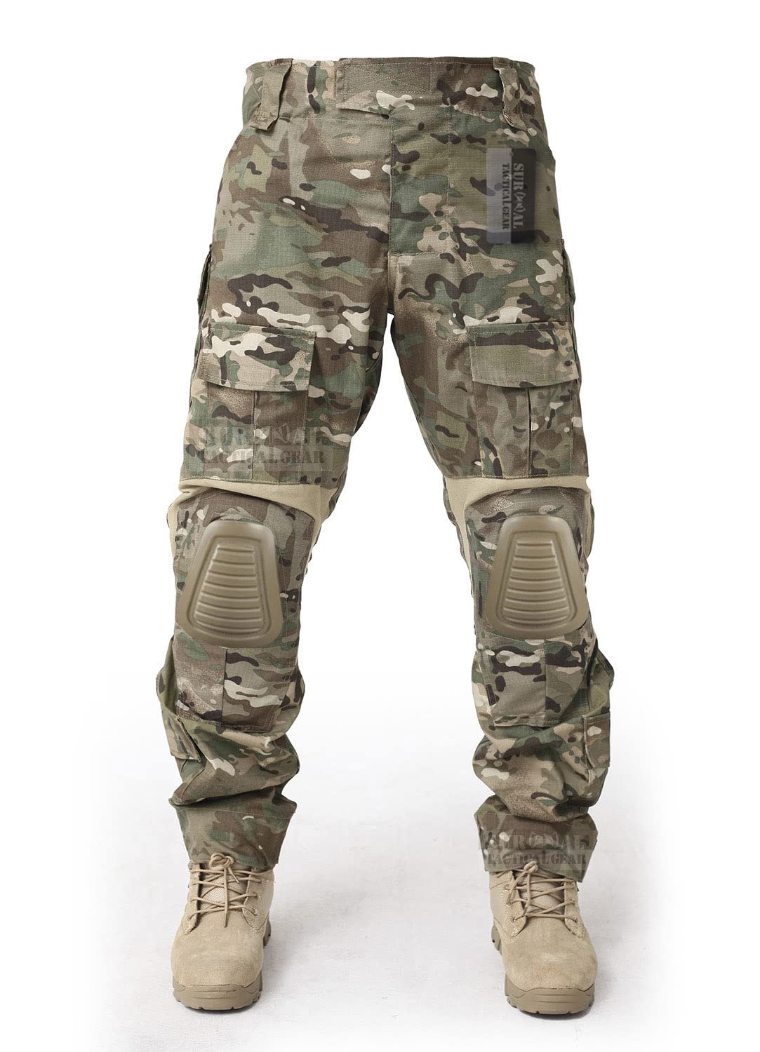 Combat Gen3 Tactical Pants for Men with Knee Pads - Military BDU Camouflage Trousers for Airsoft, Paintball & Outdoor Activities | Durable Tactical Apparel for Hunting, Hiking & Combat Training