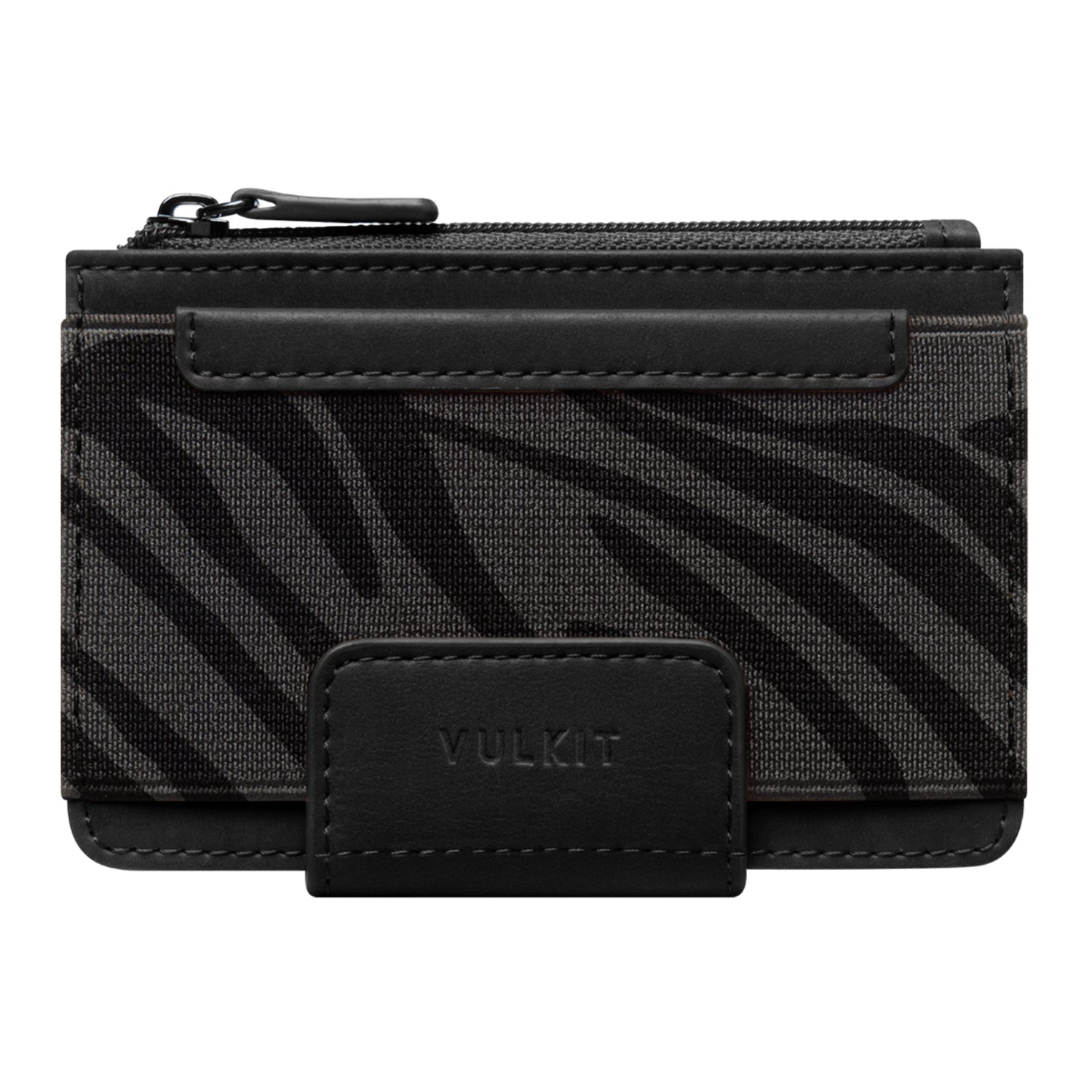 VW110 Slim Bifold Wallet with Zipper Pocket & Elastic Slot - Compact Palm-Sized Men's Wallet for Cash, Cards & Coins - Perfect for Everyday Carry, Travel & Minimalist Lifestyle