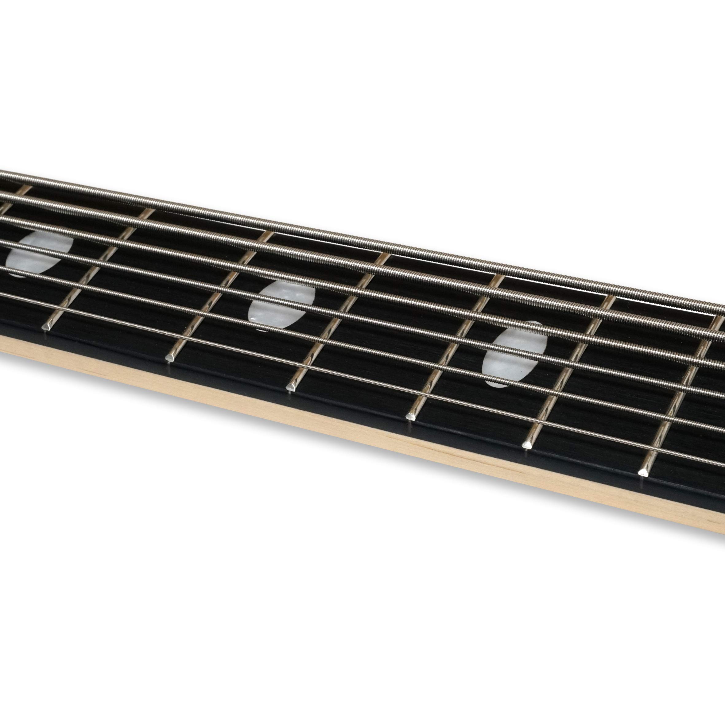 Premium Left-Handed 6-String Electric Bass Guitar - Millettia Laurentii & Okoume Body with Maple Neck - Perfect for Live Performances, Studio Recording & Bass Practice