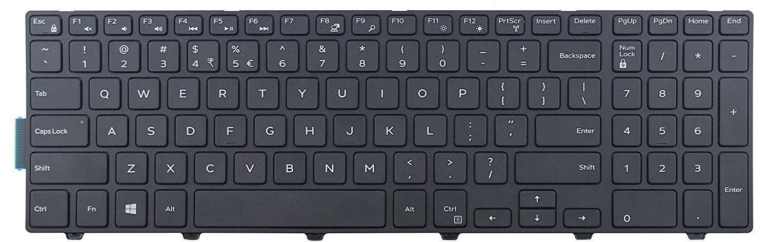 Looleking US Black English Laptop Keyboard Replacement for Dell Latitude 3550 3560 3570 3580 3588 - Perfect for Typing, Coding & Office Work