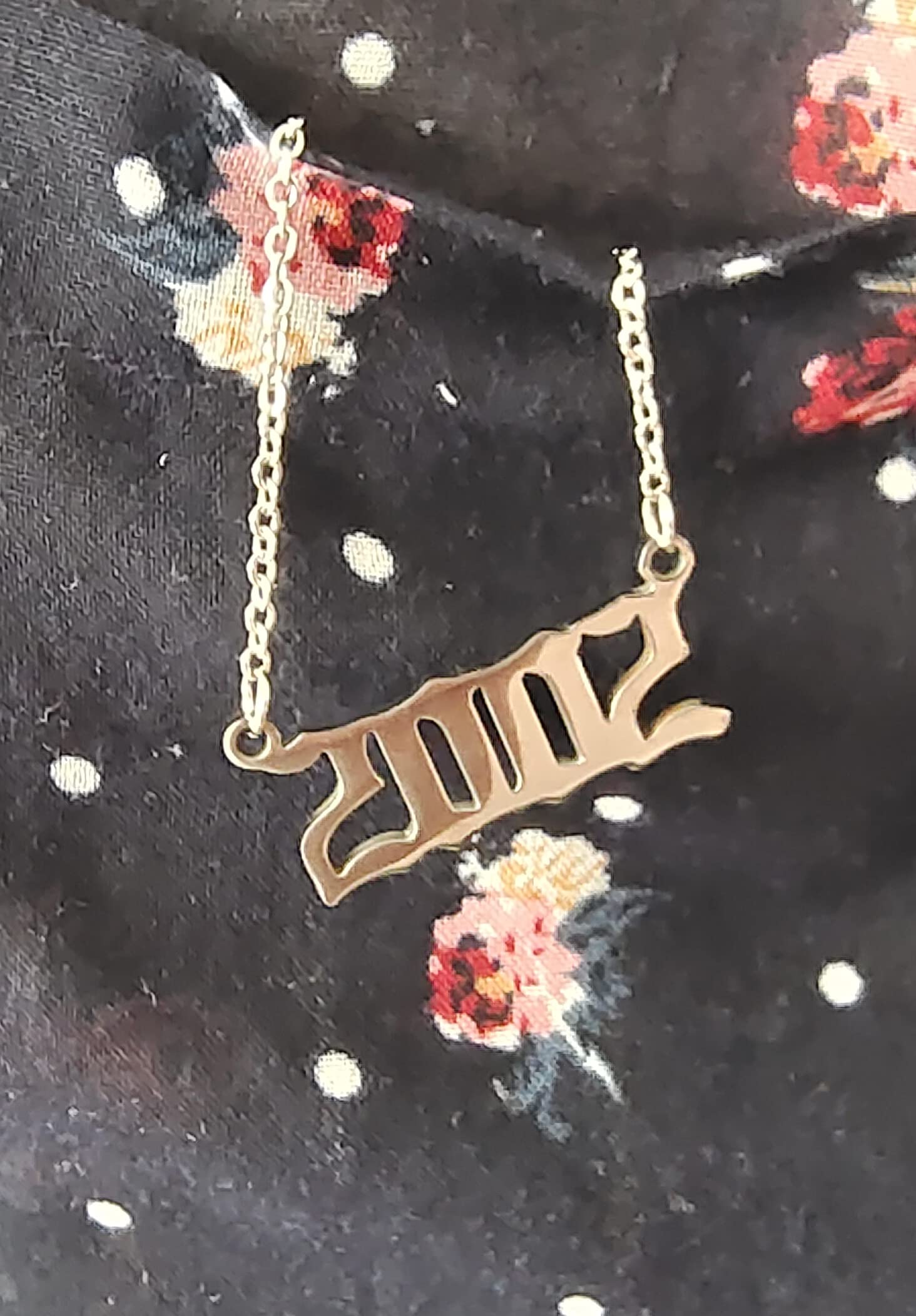 Women's Birth Year Necklace - Personalized Number Pendant Jewelry for Birthday, Friendship & Special Occasions | 18k Gold Plated or Silver Angel Charm Necklace | Perfect Gift for Anniversary, Graduation & Mother's Day