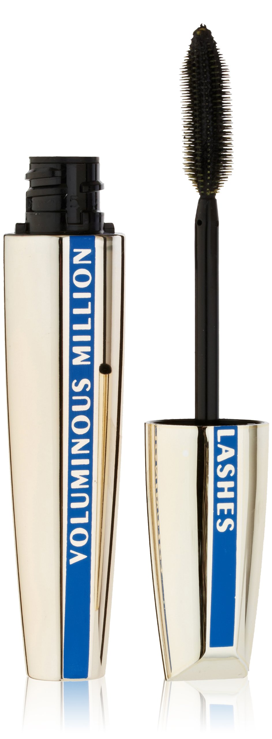 L'Oreal Paris Voluminous Million Lashes Mascara - Collagen Infused Volumizing & Lengthening Mascara - Waterproof Black Mascara with Amplifying Brush - 0.32 Fl Oz (1 Count) - Perfect for Everyday Wear, Special Occasions & Dramatic Eye Looks