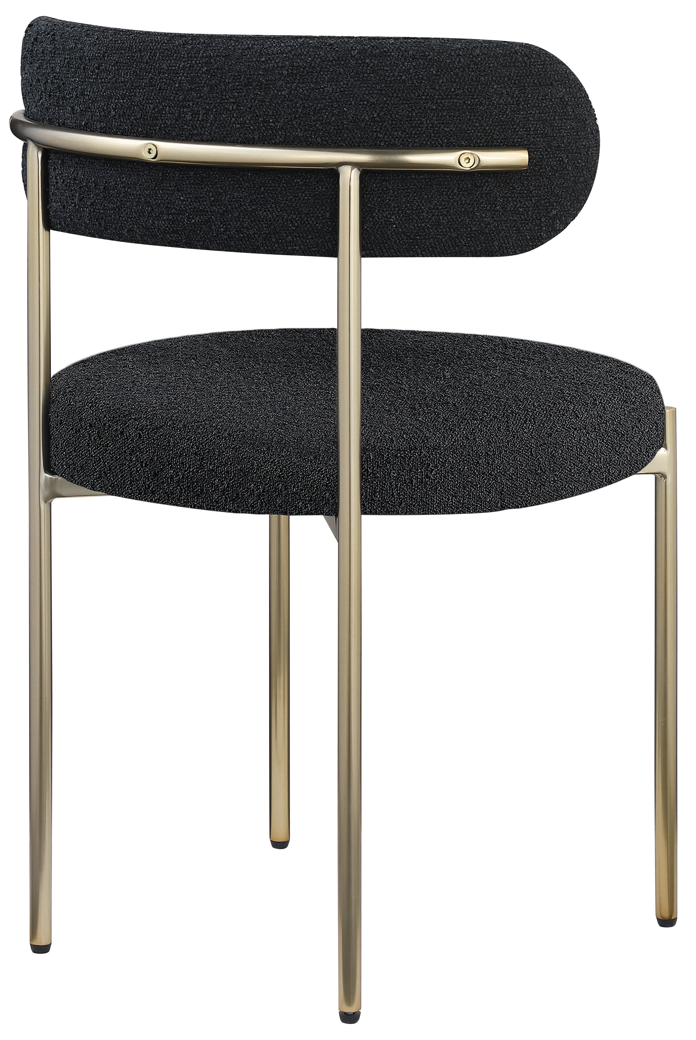 Luxury Boucle Fabric Dining Chair - Modern Upholstered Accent Chair for Kitchen, Dining Room & Office - Soft & Comfortable Mid Century Design - Perfect for Home Decor & Entertaining