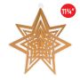 12 Pack Beistle Gold 3D Plastic Star Centerpieces for Party Decorations, Christmas, New Year, and Wedding Celebrations