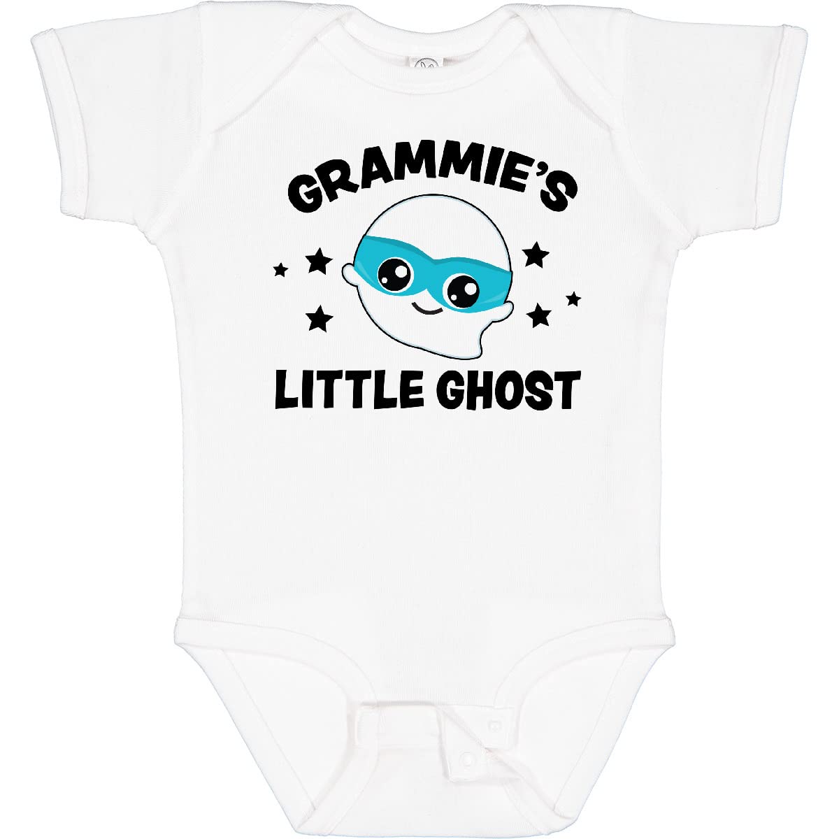 Inktastic Cute Grammie's Little Ghost with Stars Baby Bodysuit - Soft Cotton Onesie for Newborns & Infants - Perfect for Halloween, Family Photos & Everyday Wear