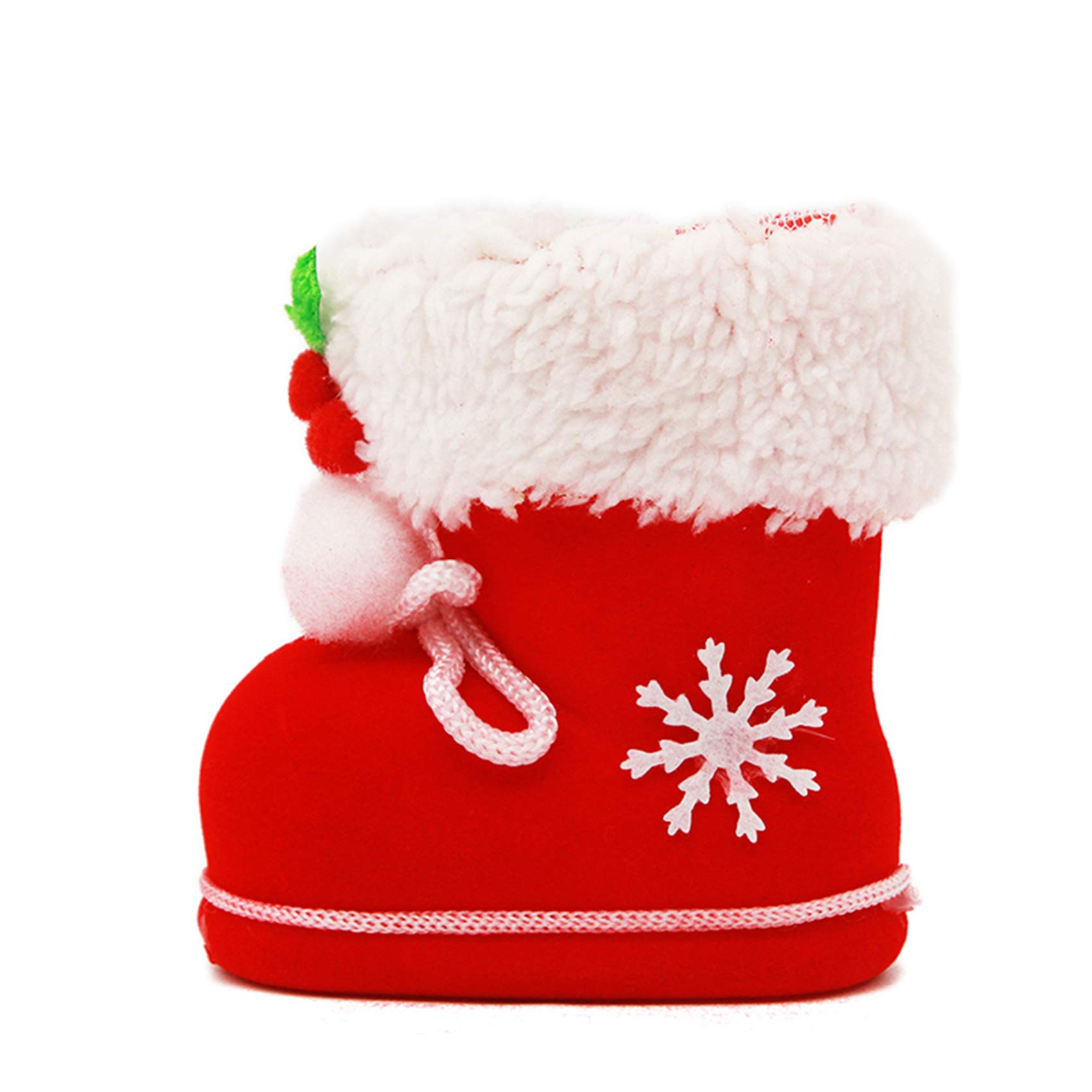 GUAngqi Christmas Candy Bag - Xmas Stocking Holders for Holiday Decorations, Gift Bags (Red, 5.5×13.1×5.5 inches) - Perfect for Christmas Tree Decor, Party Favors & Festive Home Decor