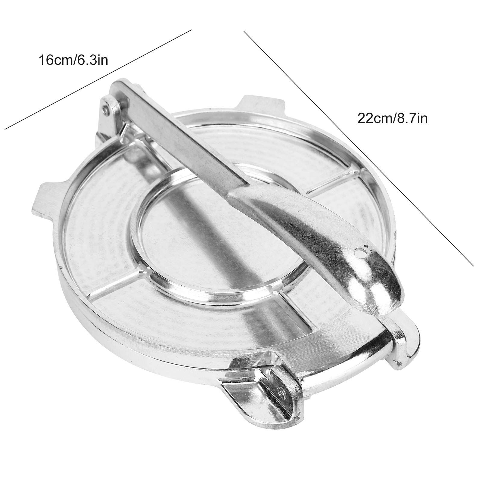 **Alloy Tortilla Press Machine - Foldable Handle Dough Press for Chapati, Roti, Arepas & Dumplings | Perfect for Home Cooking, Mexican Cuisine & Baking**
