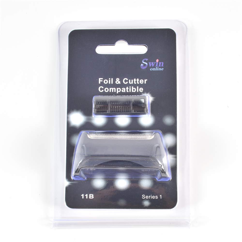 Braun Series 1 110 120 130 140 150 Replacement Shaver Foil & Cutter Blades - Compatible with Cruzer 11B, 5682, 5684, 5685 Models - Perfect for Men's Electric Shaver Maintenance & Smooth Shaving at Home or Travel