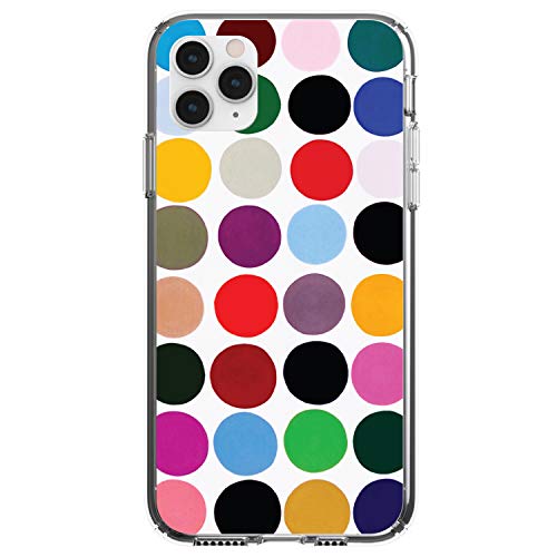 Rainbow Polka Dots On Clear Case