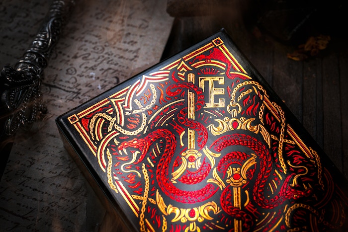 The Keys of Solomon Blood Pact Playing Cards - Occult Tarot Deck for Divination, Magic Rituals & Collectors | Perfect for Gothic Games, Spell Casting & Mystic Gatherings