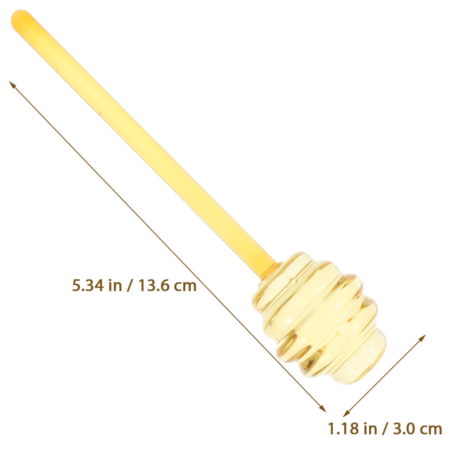 Premium 6 Inch Glass Honey Dipper Stick - Non-Drip Honey Spoon for Jams, Fruits & Tea - Perfect for Honey Jars, Breakfast & Dessert Serving - Elegant Honey Drizzling Tool for Home & Cafe Use
