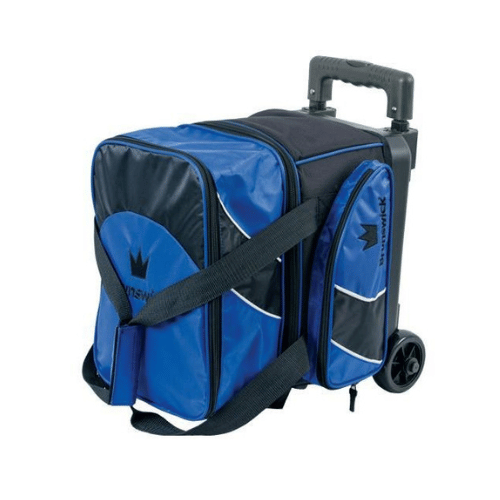 Brunswick Edge Single Roller Blue Bowling Bag - Lightweight & Durable for Easy Transport to Bowling Alley, League Games, and Tournaments