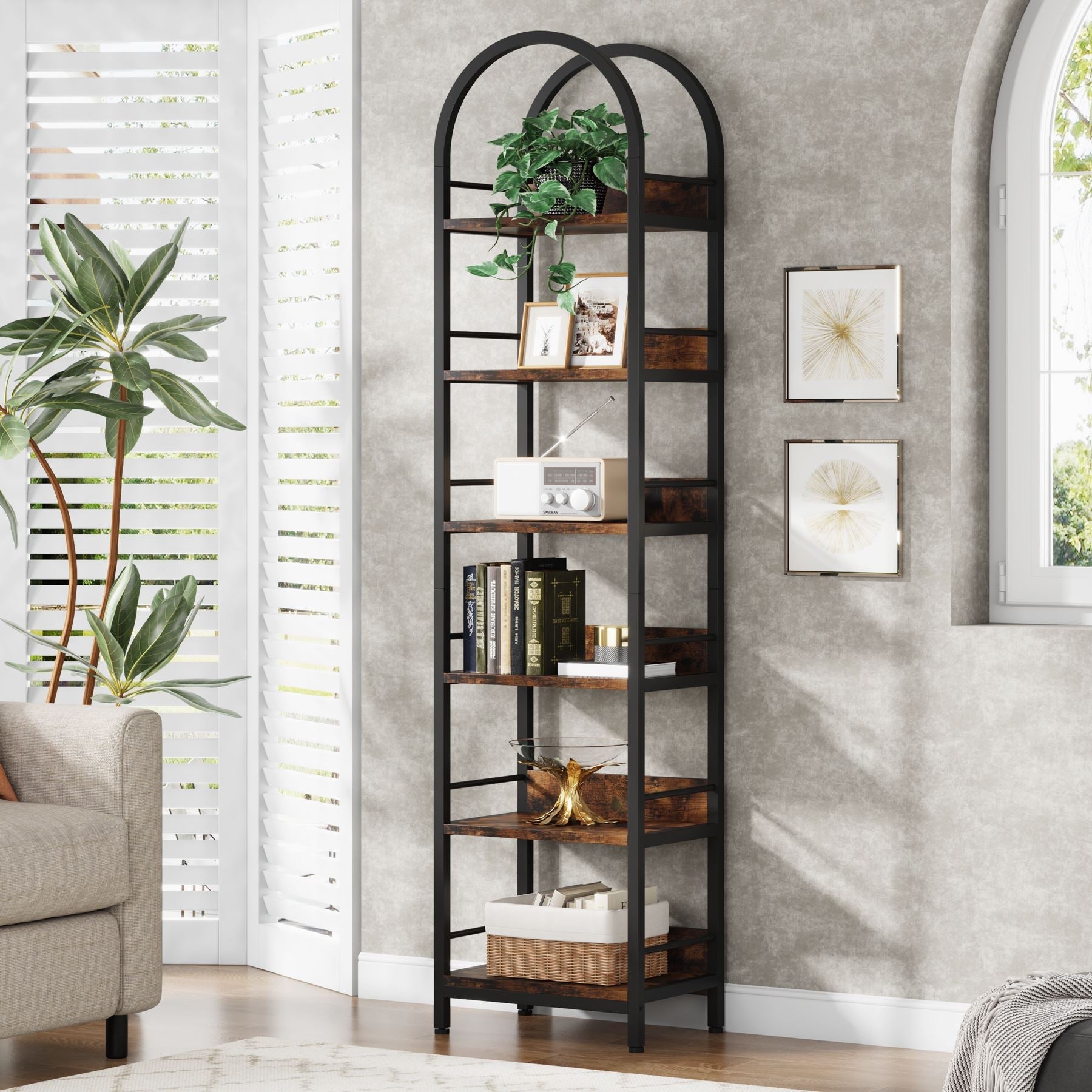 6 Tier Bookshelf - 78.7