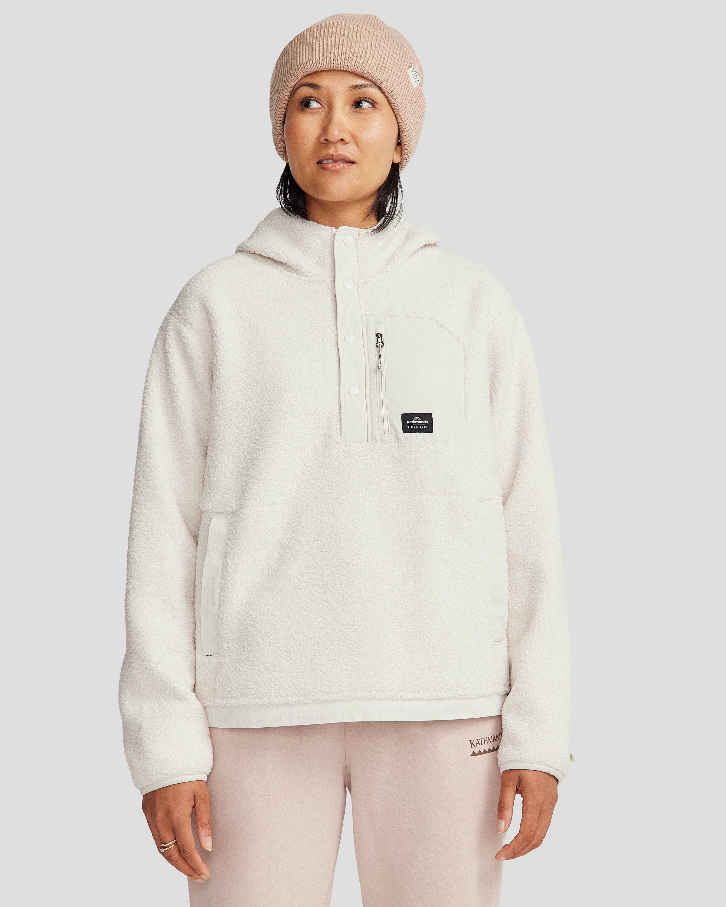 Women's Co Z High Pile Hooded Pullover v2 - Soft Fleece Hoodie for Winter Warmth - Perfect for Outdoor Activities & Casual Wear