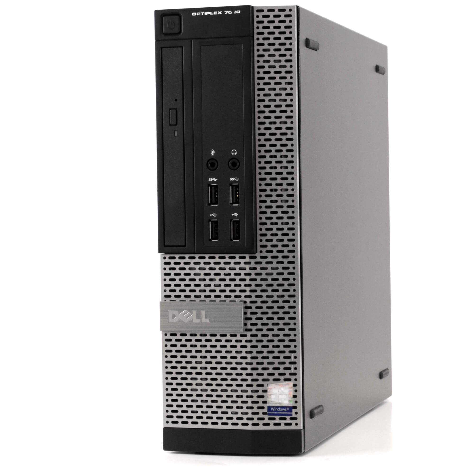 Refurbished Dell OptiPlex 7020 Desktop PC - Intel Quad Core i5 3.3GHz, 8GB RAM, 1TB HDD, DVD, WiFi, Bluetooth, Win 10 Pro | Includes Keyboard & Mouse | Perfect for Home Office, Business Workstations & Gaming Setups