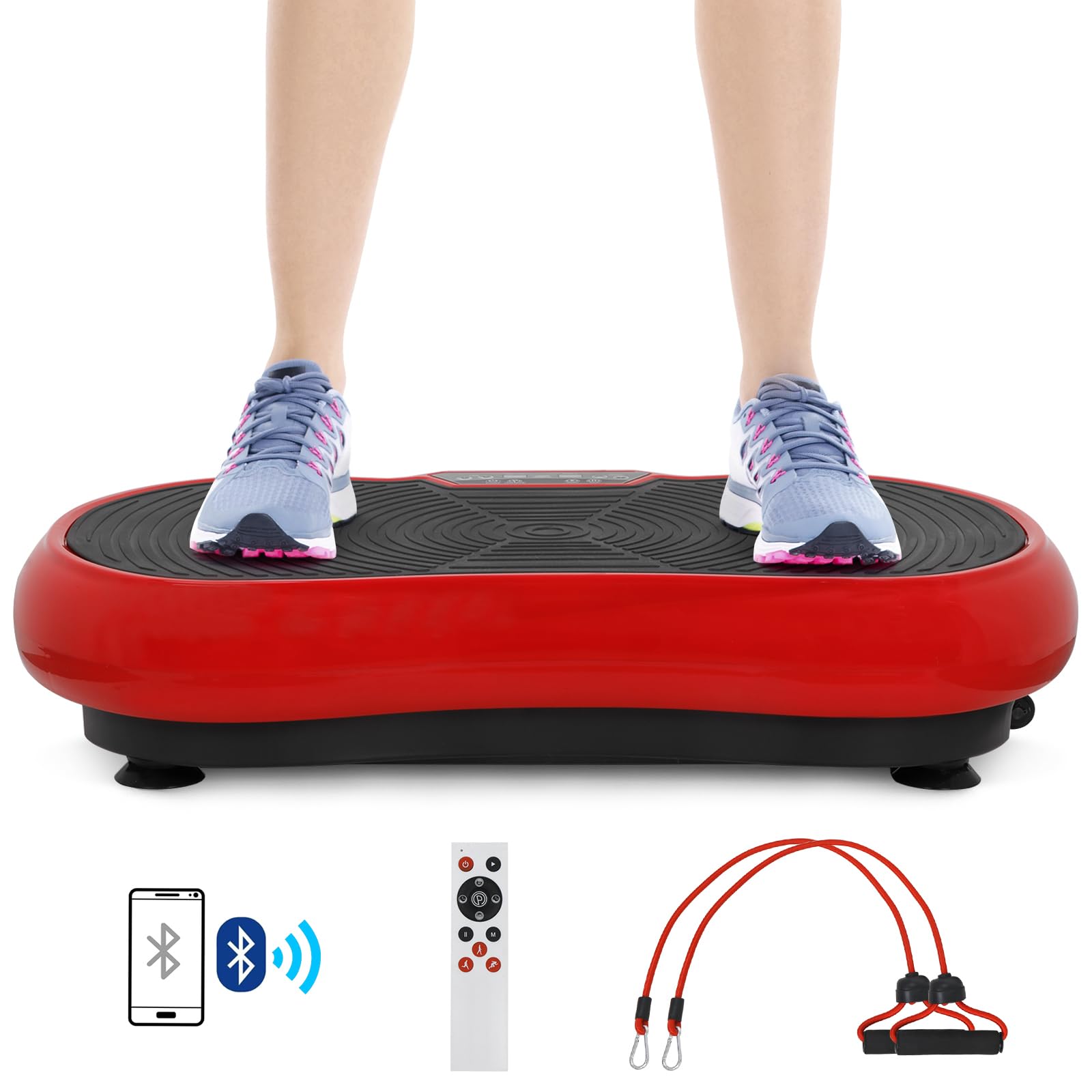 ZENY Vibration Plate Exercise Machine - Full Body Workout Platform for Weight Loss, Muscle Toning & Home Fitness | Portable Vibration Trainer for Home Gym, Wellness & Recovery