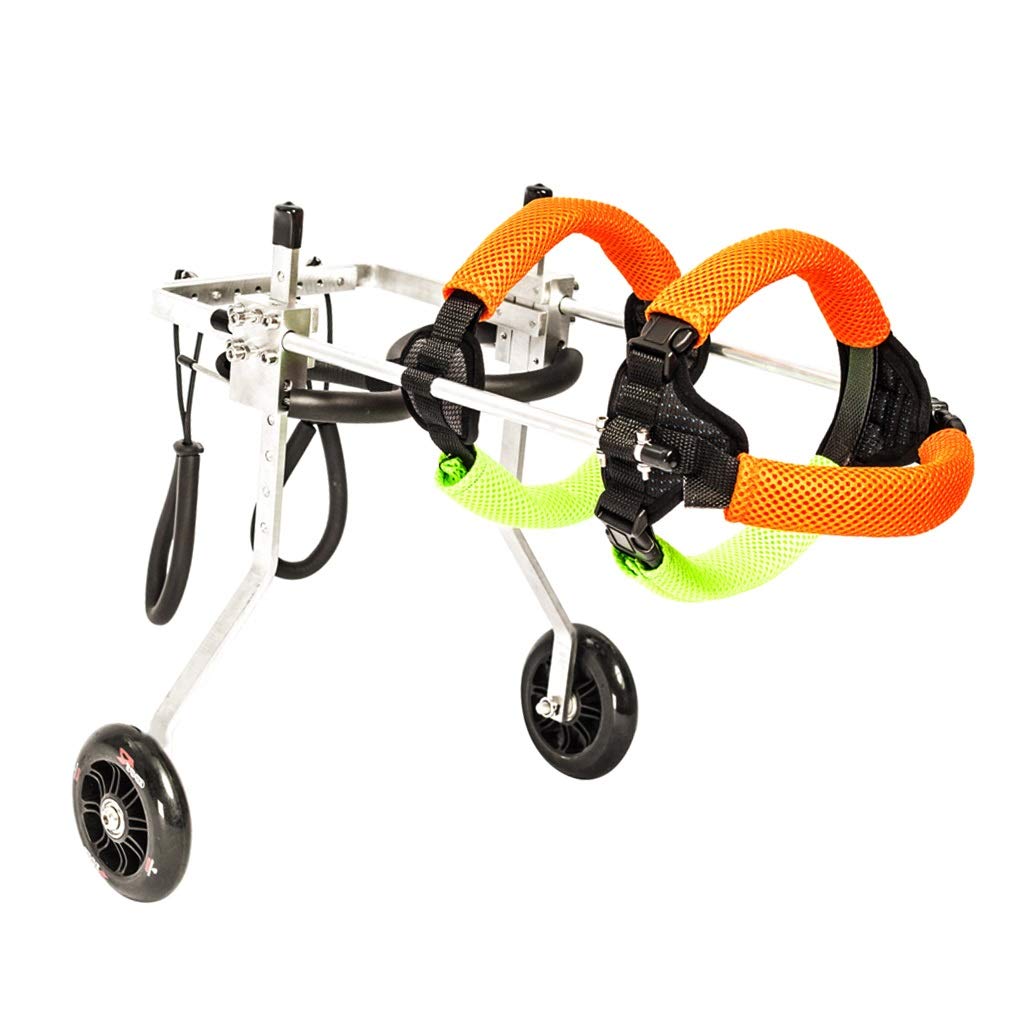 Adjustable 2-Wheel Dog Wheelchair for Small to Large Dogs - Pet Mobility Aid for Hind Legs Rehabilitation & Support (Size: X-Small) - Perfect for Post-Surgery Recovery, Arthritis & Disabled Pets