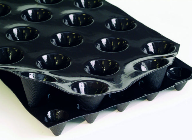 Flexipan Mini Cone 96 Forms - Silicone Baking Molds for Mini Desserts, Macarons & Cake Decorations - Perfect for Home Bakers & Professional Chefs