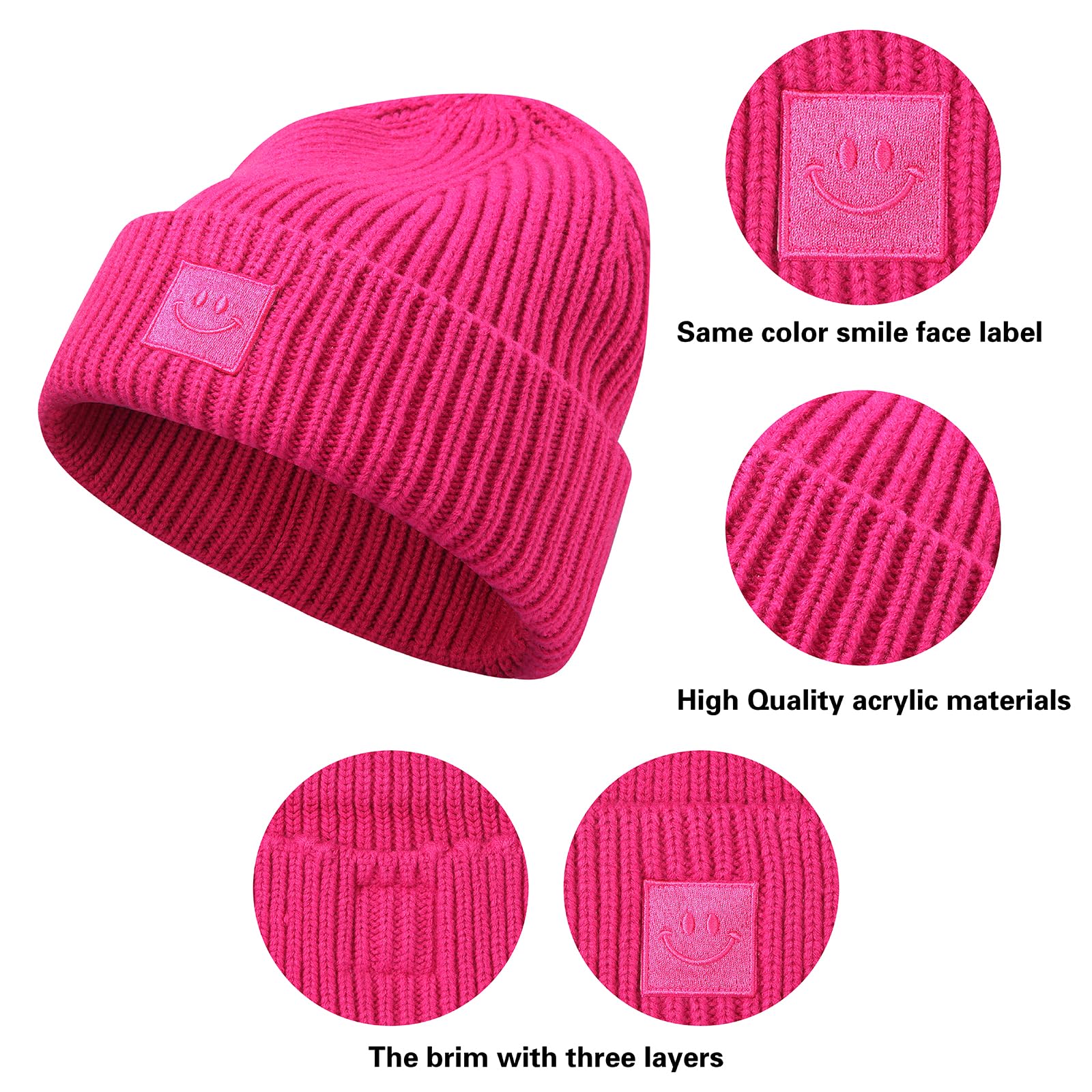 MaxNova Beanie Hat for Men & Women - Thick Knit Winter Skull Cap with Fleece Lining - Warm Unisex Cuffed Beanie for Cold Weather, Outdoor Activities, Skiing & Snowboarding