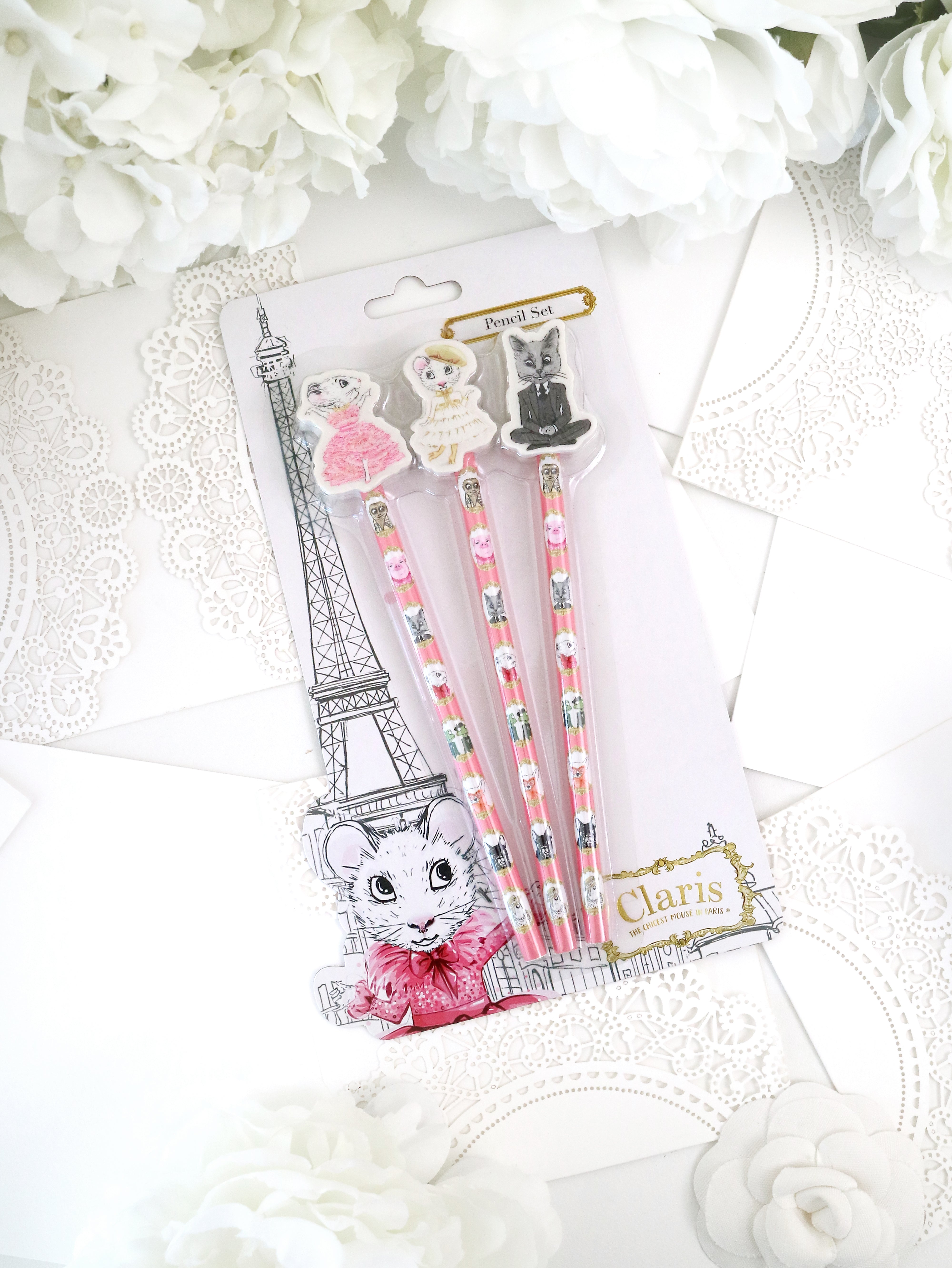 Claris The Mouse Magnificent Mess Pencil Set - 12 Colorful Drawing Pencils for Kids Art & School Supplies | Perfect for Sketching, Coloring Books & Creative Projects