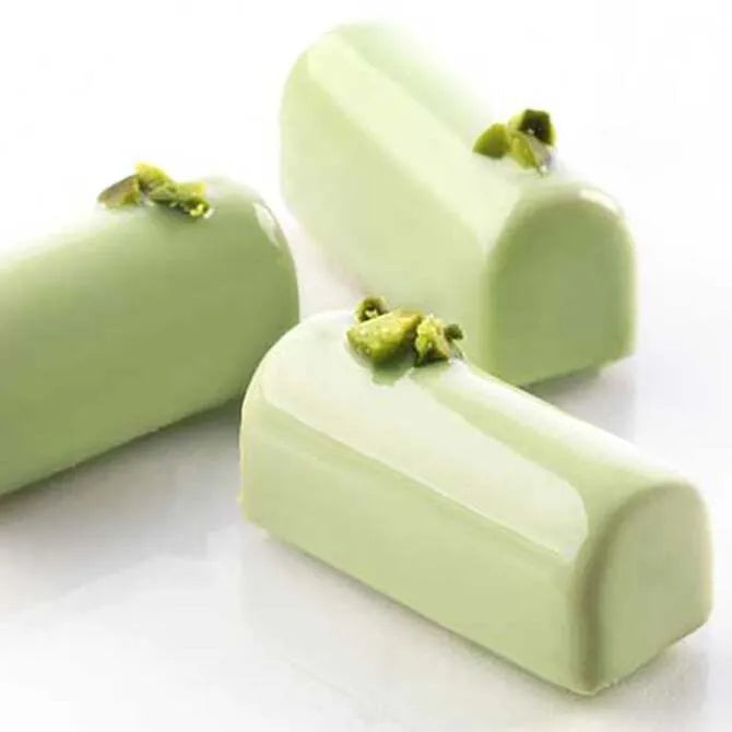 Non-Stick Orange Mini Buche Pan with 30 Cavities - Perfect for Baking Christmas Log Cakes, Cupcakes, and Mini Desserts