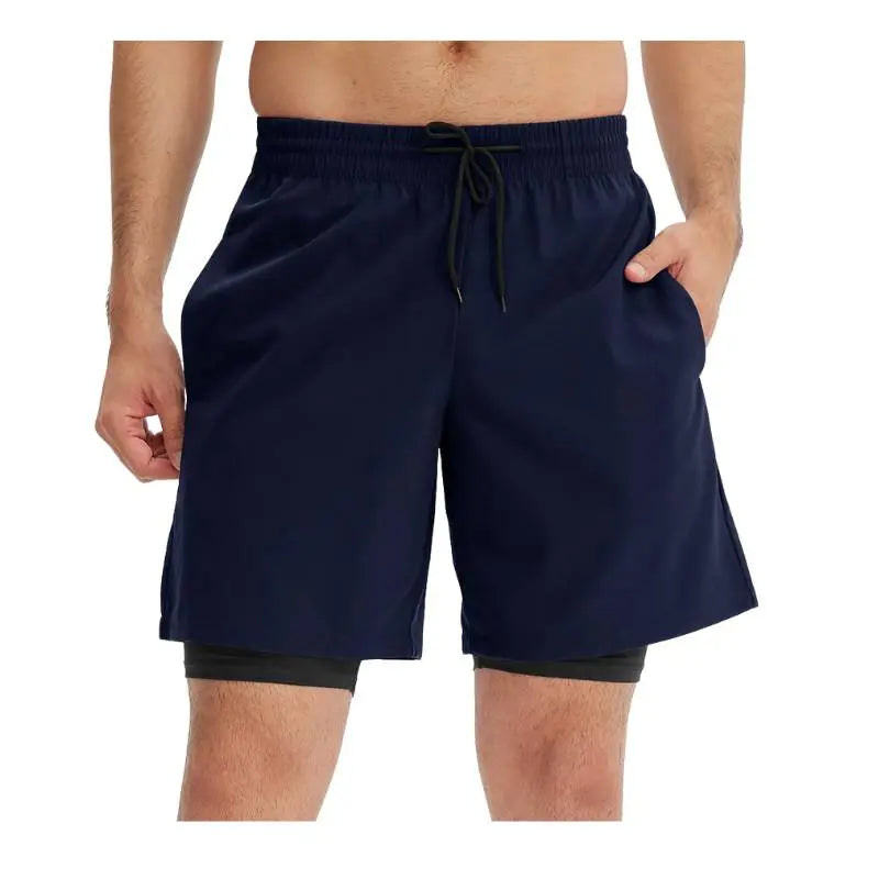 Men's Quick-Dry Fitness Gym Shorts with Pockets - Swimcore Workout & Running Shorts for Training, Swimming & Outdoor Activities