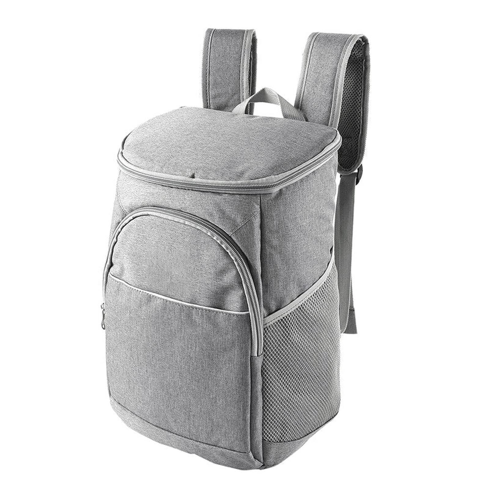 AMBAYZ 18L Insulated Picnic Basket Backpack - Portable Thermal Cooler Bag for Camping, Hiking & Outdoor Activities - Waterproof Lunch Cooler with Double Shoulder Straps & Wine Storage