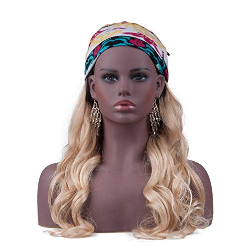 Realistic PVC Female Mannequin Head with Wig - Fashion Display Stand for Jewelry, Hats, Glasses & Headphones | Perfect for Boutiques, Salons & Retail Stores