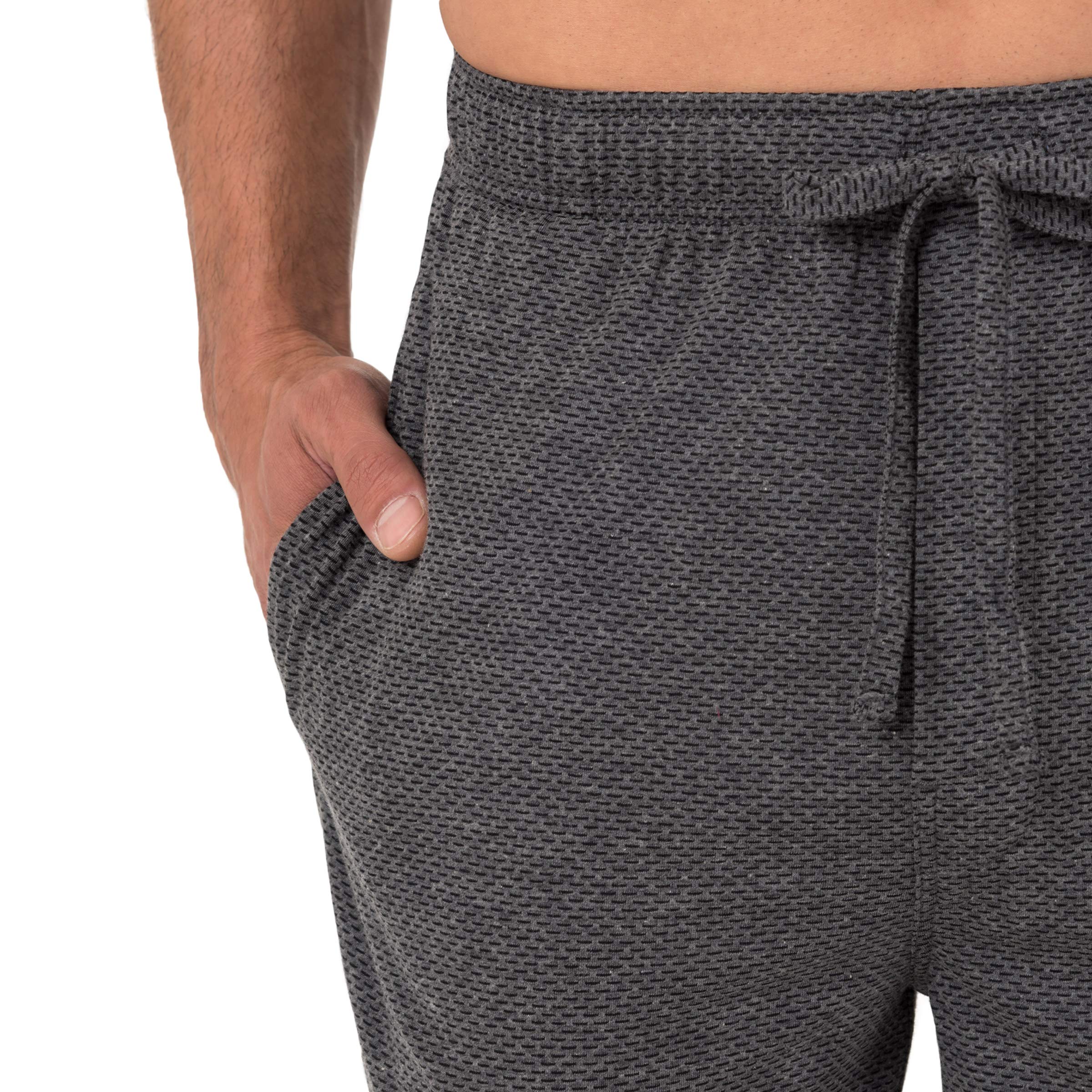 Fruit of the Loom Men's Breathable Jersey Sleep Pants - Soft Lounge Pajama Pants for Comfortable Sleeping & Relaxing at Home