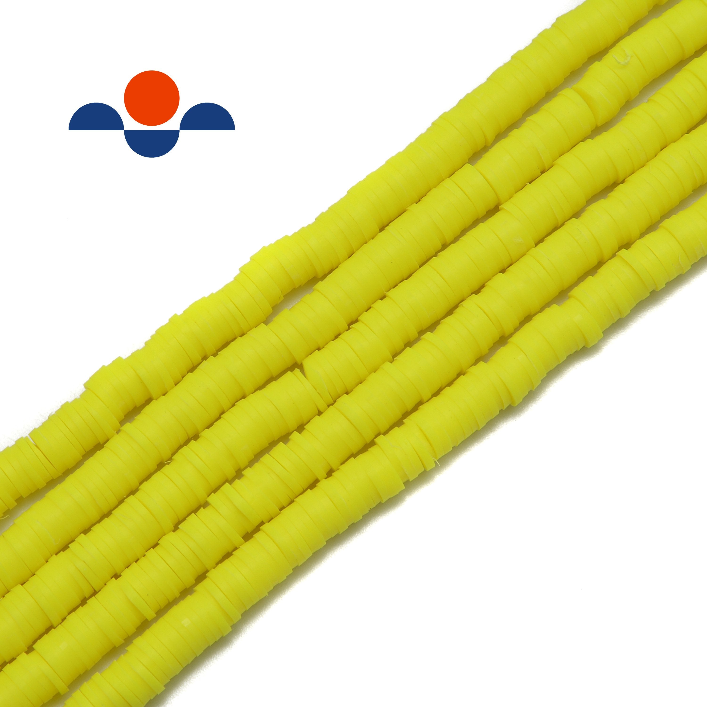 Polymer Clay Heishi Rondelle Disc Beads 1x4mm - African Tribal Beads for Jewelry Making - 15.5 Inch Strand - Perfect for Necklaces, Bracelets & DIY Craft Projects