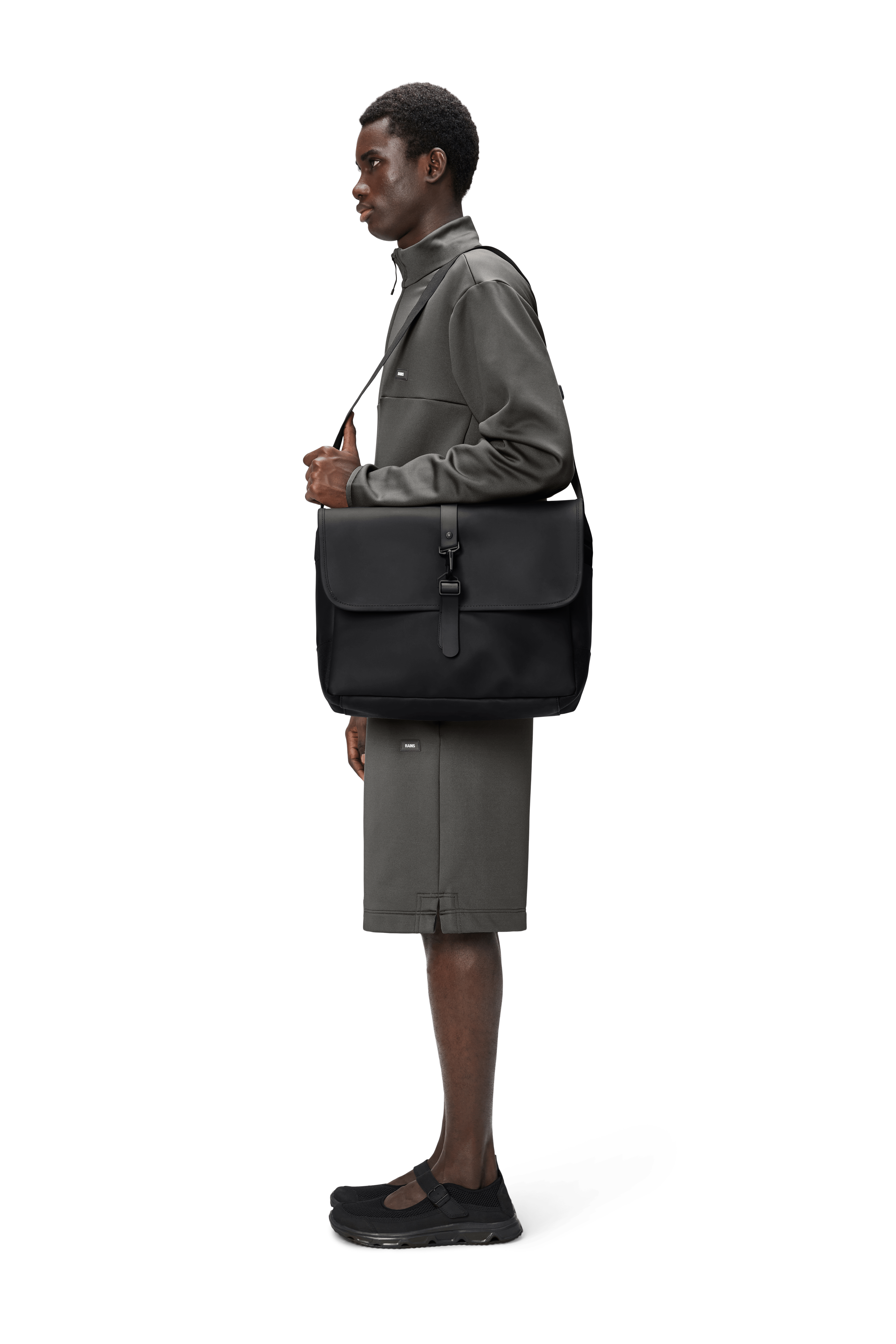 W3 Messenger Bag for Men & Women - Durable & Stylish Crossbody Shoulder Bag in Black - Perfect for Work, Travel & Everyday Use