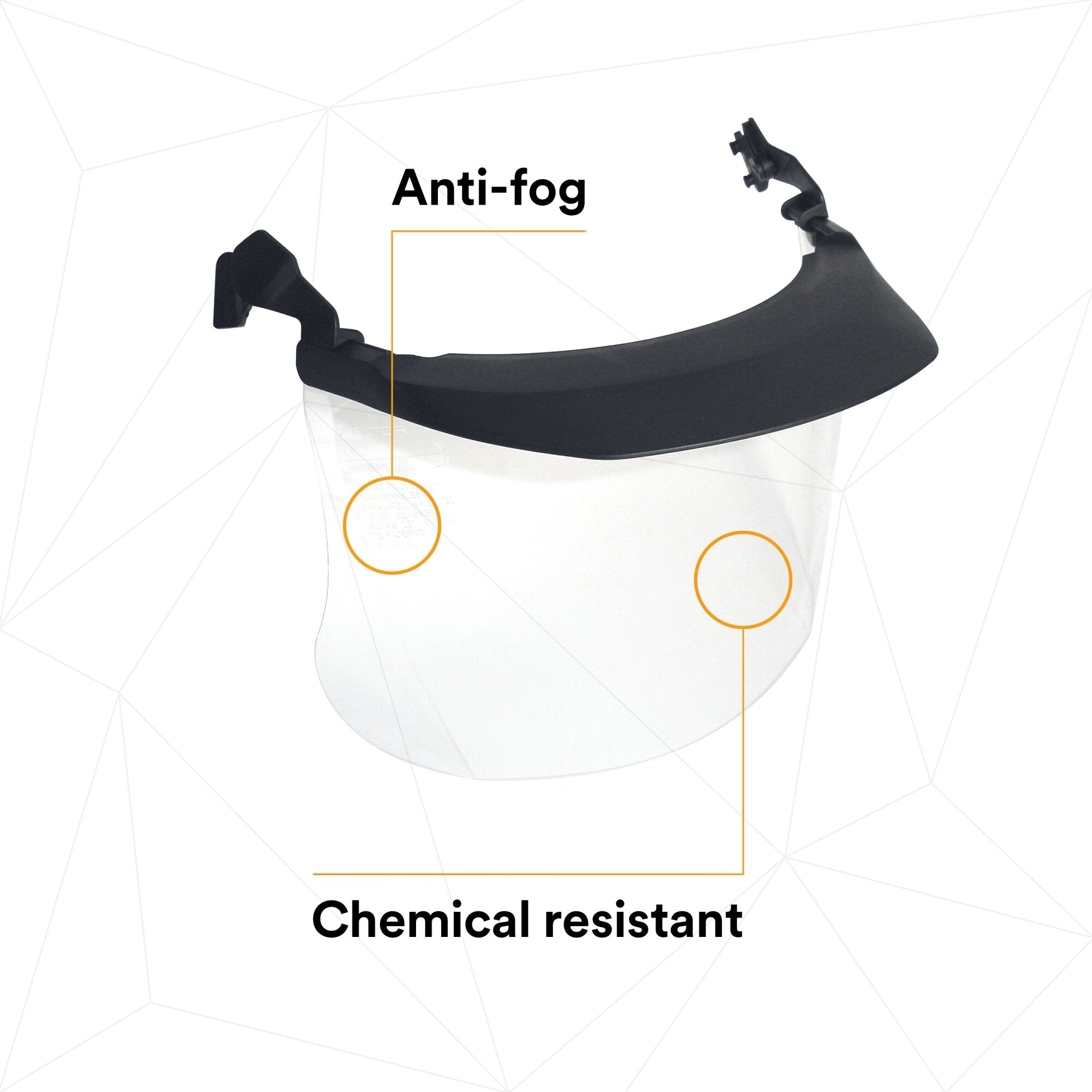 3M Clear Acetate MultiVisor Faceshield System V4D - 10 Pack | Protective Face Shield for Safety, Healthcare & Industrial Use | Comfortable & Durable for Long Wear