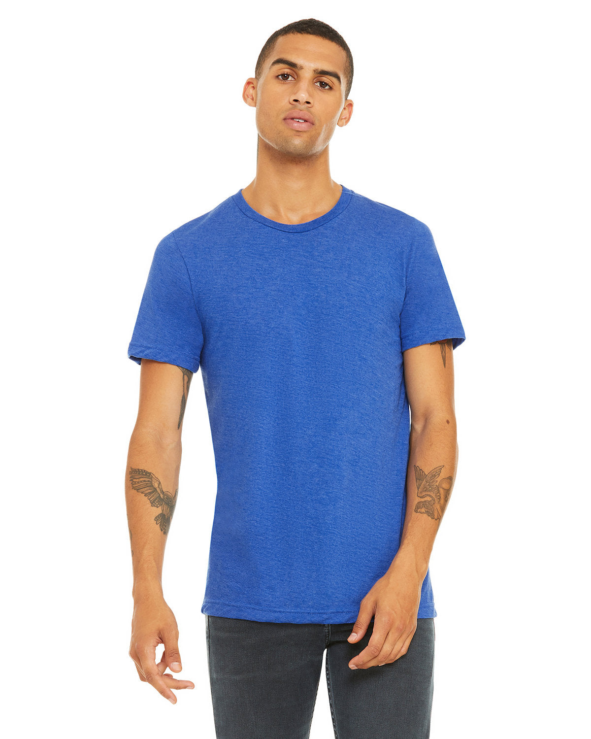 Bella + Canvas 3413C Premium Unisex Triblend T-Shirt - Soft Comfort Fit Crew Neck Tee for Men & Women | Perfect for Casual Wear, Gym, Screen Printing & Everyday Outfits