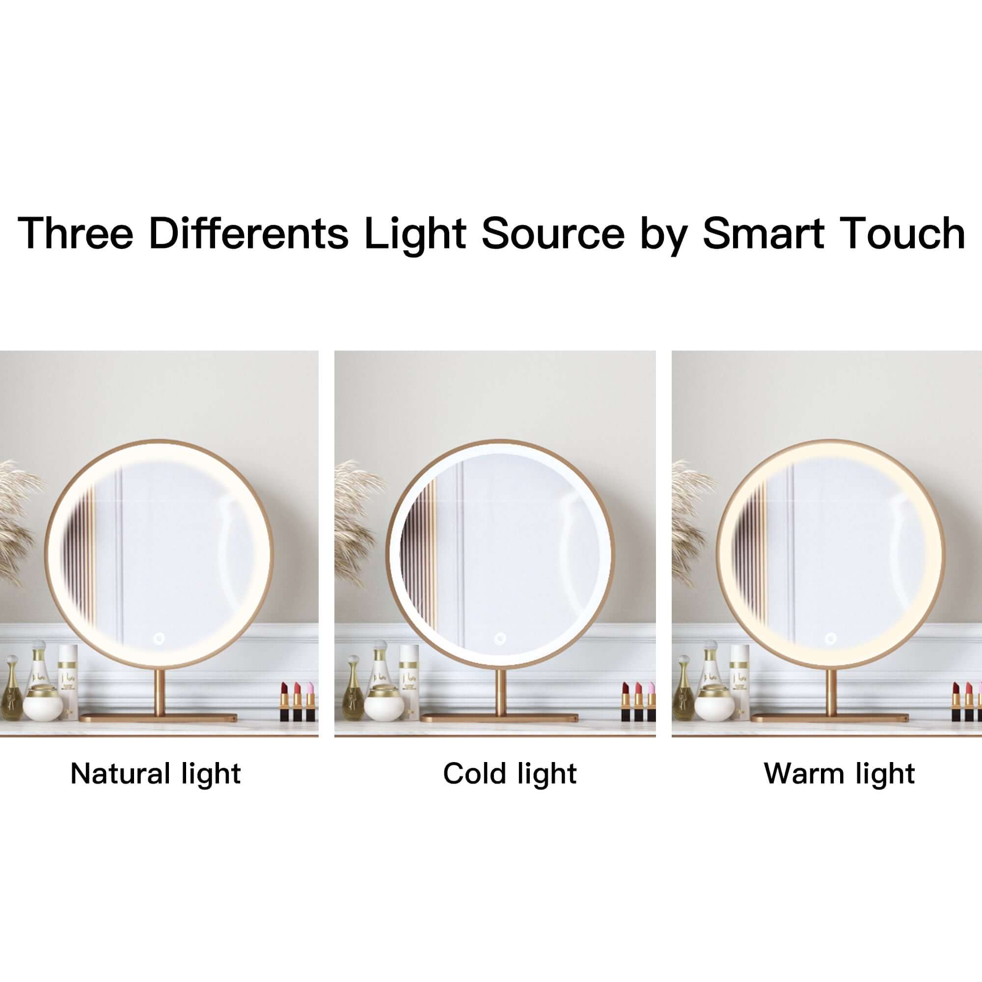 LED Vanity Mirror with Adjustable Brightness - Perfect for Makeup, Skincare & Hair Styling at Home or Salon