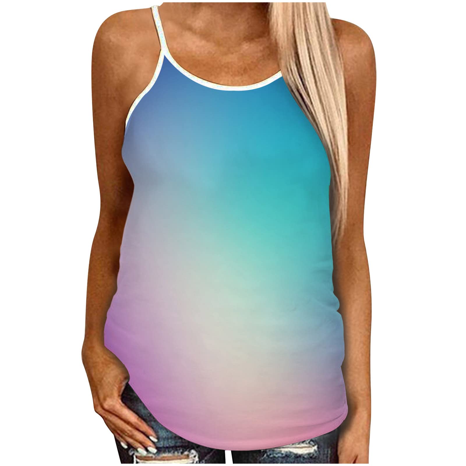 Women's Summer Halter Tops - Sexy Open Back Hollow Out Camisole, Loose Casual Backless Tank Top for Beach, Party & Vacation | Breathable & Stylish