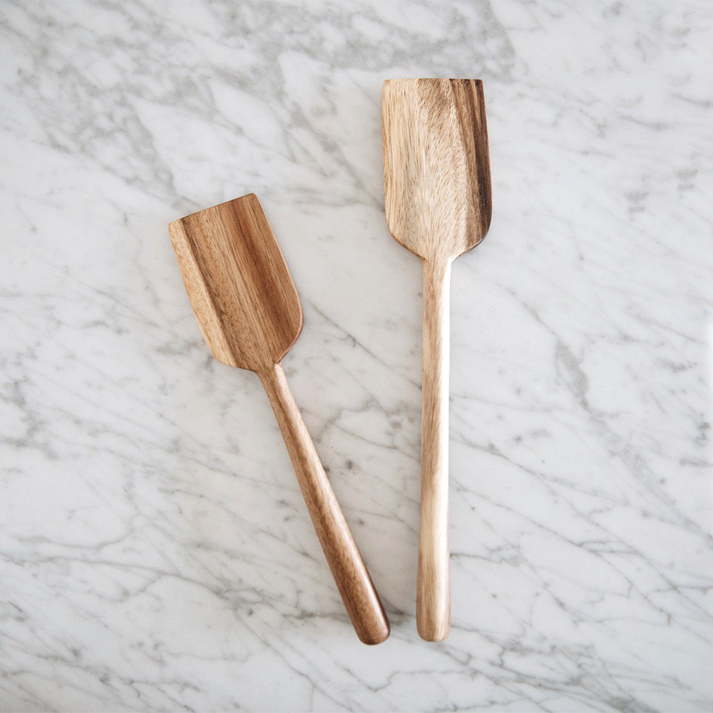 Premium Suar Wood Kitchen Utensil Set - 6-Piece Natural Wooden Cooking Tools for Baking & Serving - Eco-Friendly Utensils for Home Chefs & Gift Giving