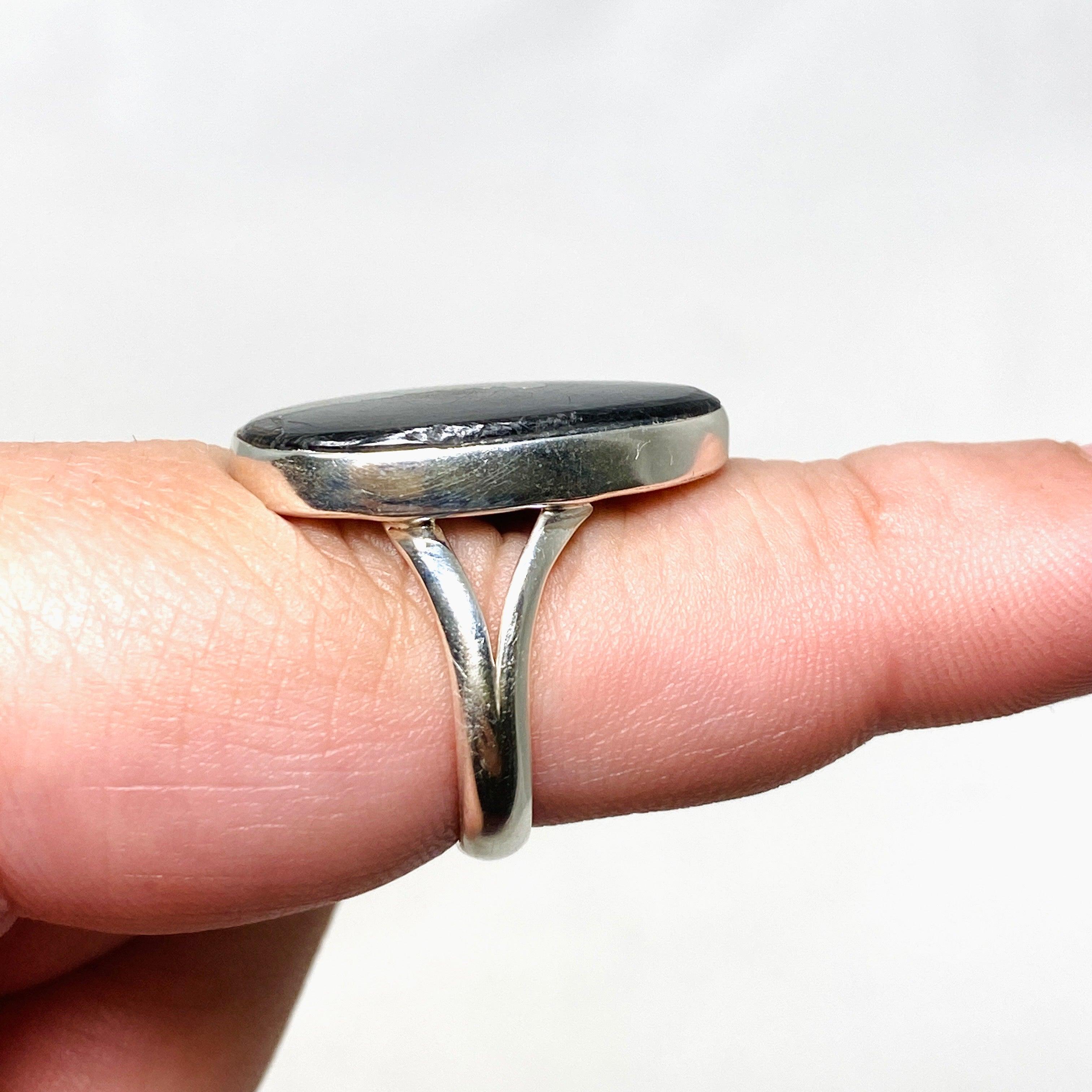 Healer's Gold Freeform Split Band Ring - Size 9 - KRGJ3202 - Perfect for Boho Jewelry Lovers & Spiritual Healing Practices