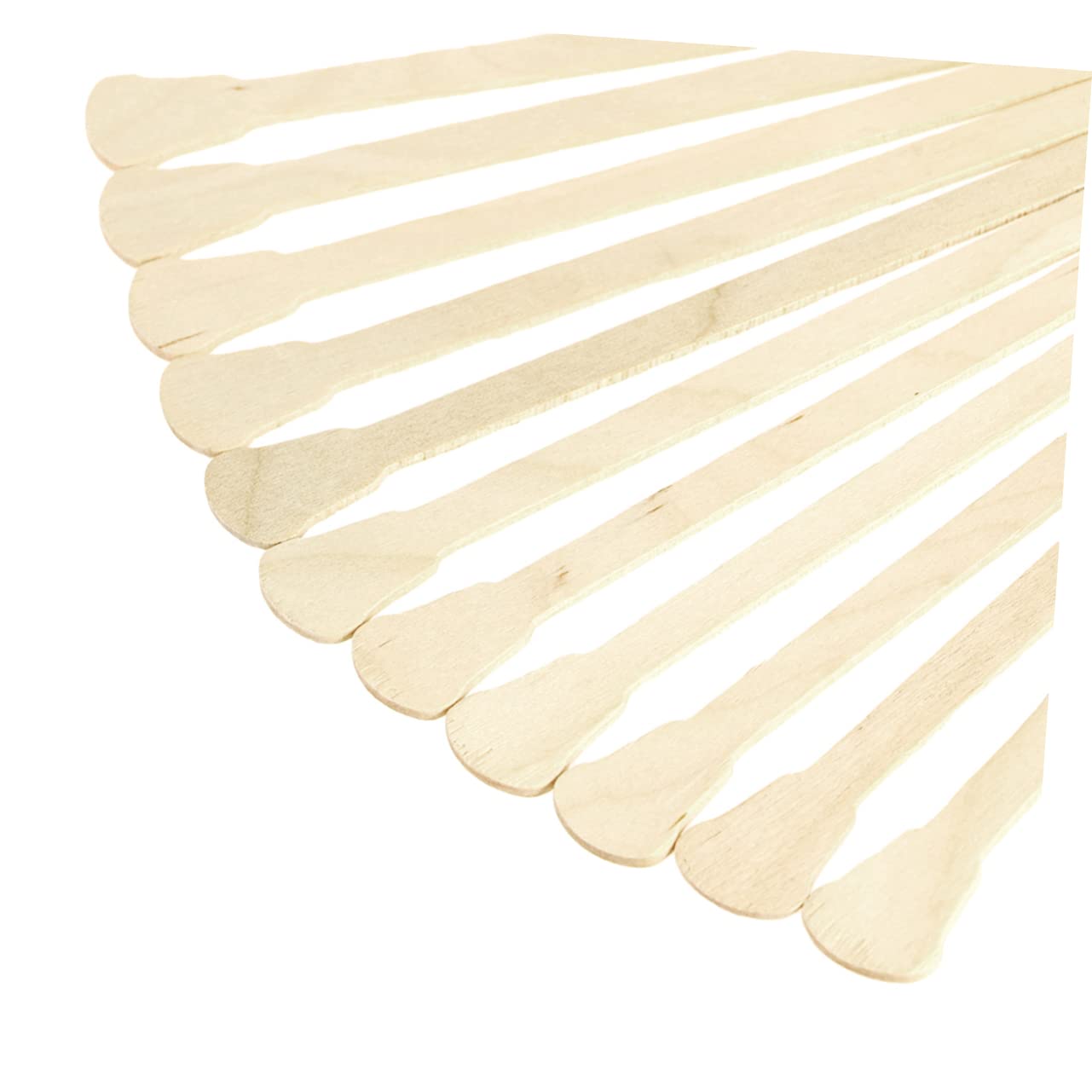FRCOLOR 50-Piece Wooden Eyebrow Spatula Set - Professional Eyebrow Shaping & Hair Removal Tools for Salon, Home Use, and DIY Beauty Care