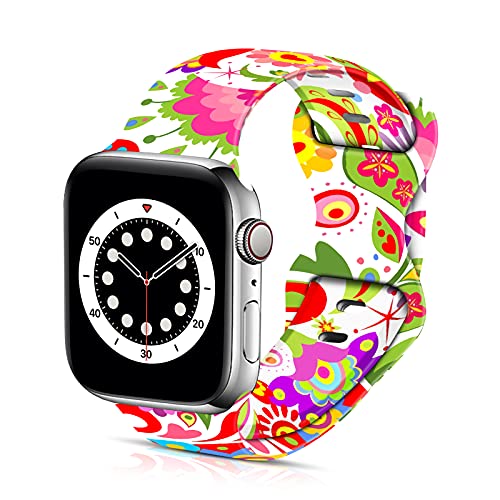 Colorful Ethnic Flowers PaisleyJellyfish