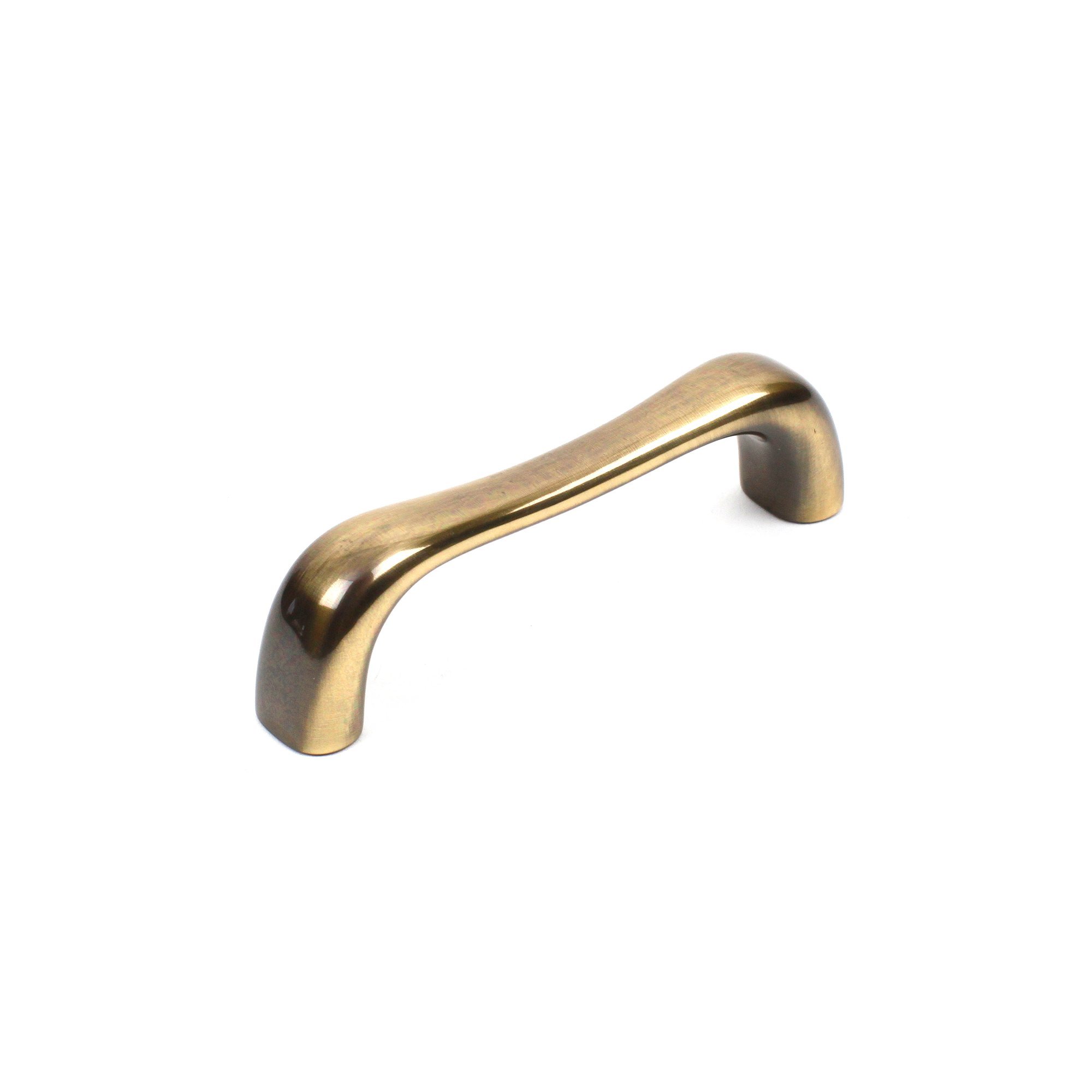 Century Cabinet Pulls 25 Pack - 3 Inch Hole Center Drawer Knobs & Cabinet Handles - Polished Antique Finish (13033-PA Plymouth Collection) - Perfect for Kitchen Cabinets, Bathroom Vanities & Furniture Drawers