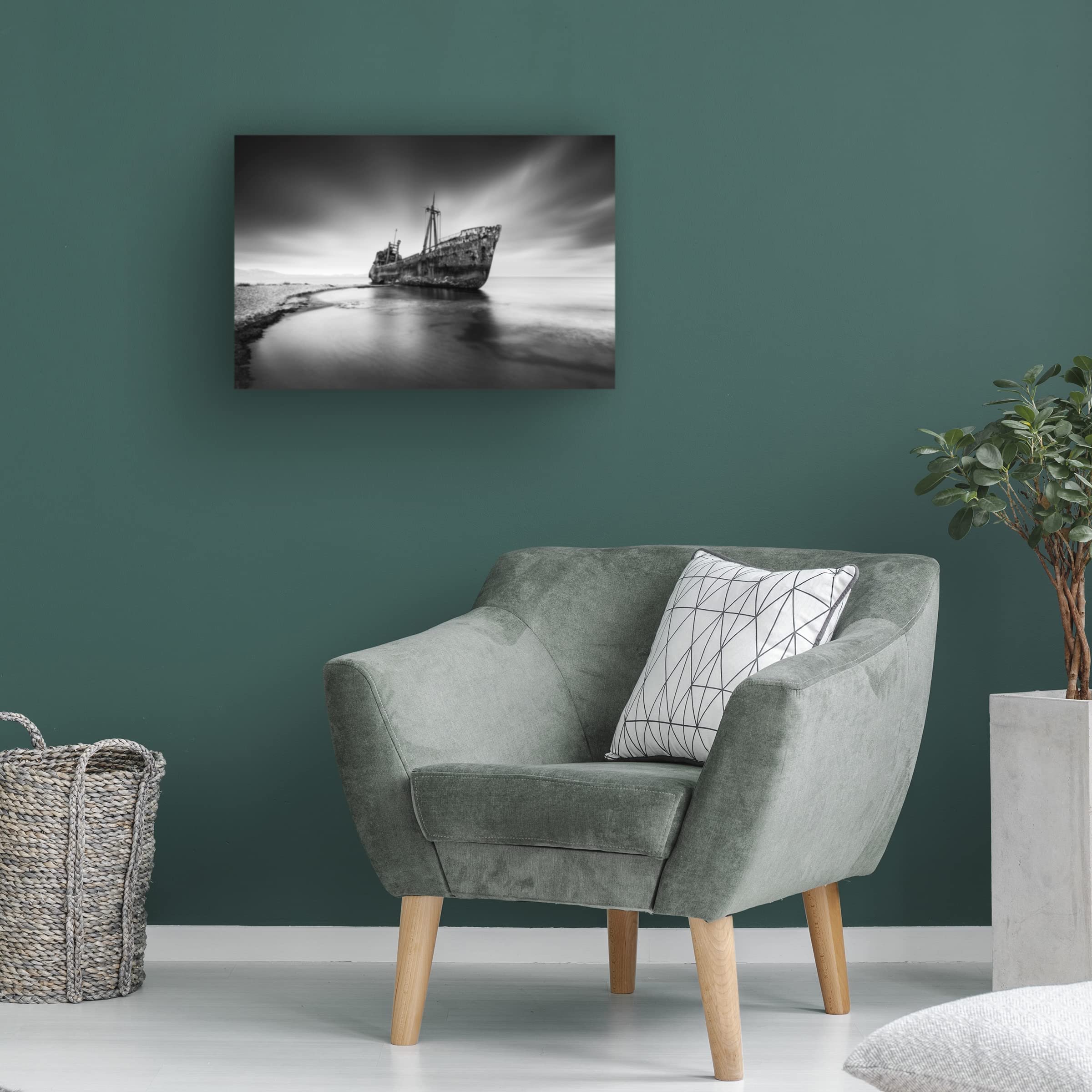 Trademark Fine Art 'The Last Titan' Canvas Wall Art Print by George Digalakis - Modern Landscape Painting for Living Room, Bedroom & Office Decor