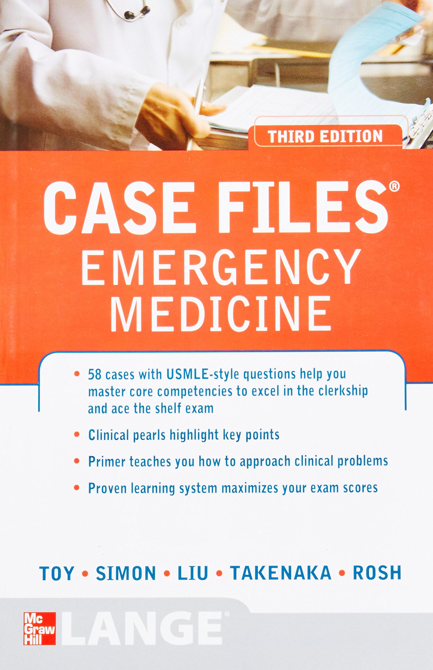 Emergency Medicine Case Files, Third Edition (Lange Case Files) by Eugene C. Toy - Paperback | Medical Study Guide for USMLE & Residency Prep | Perfect for Medical Students & ER Physicians