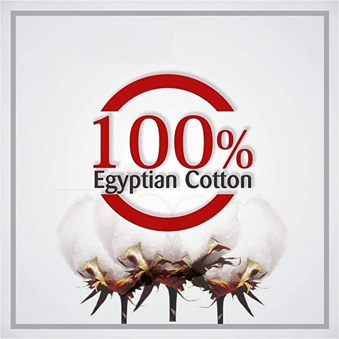 Luxury 4-Piece Queen Size Sheet Set - 100% Egyptian Cotton, Soft & Breathable Bed Sheets with 16-18