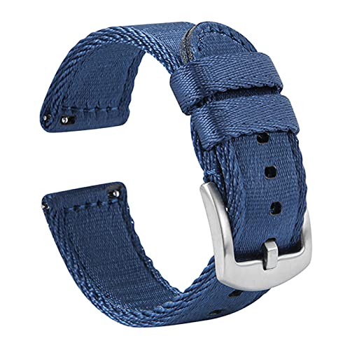 Navy Blue & Silver Buckle