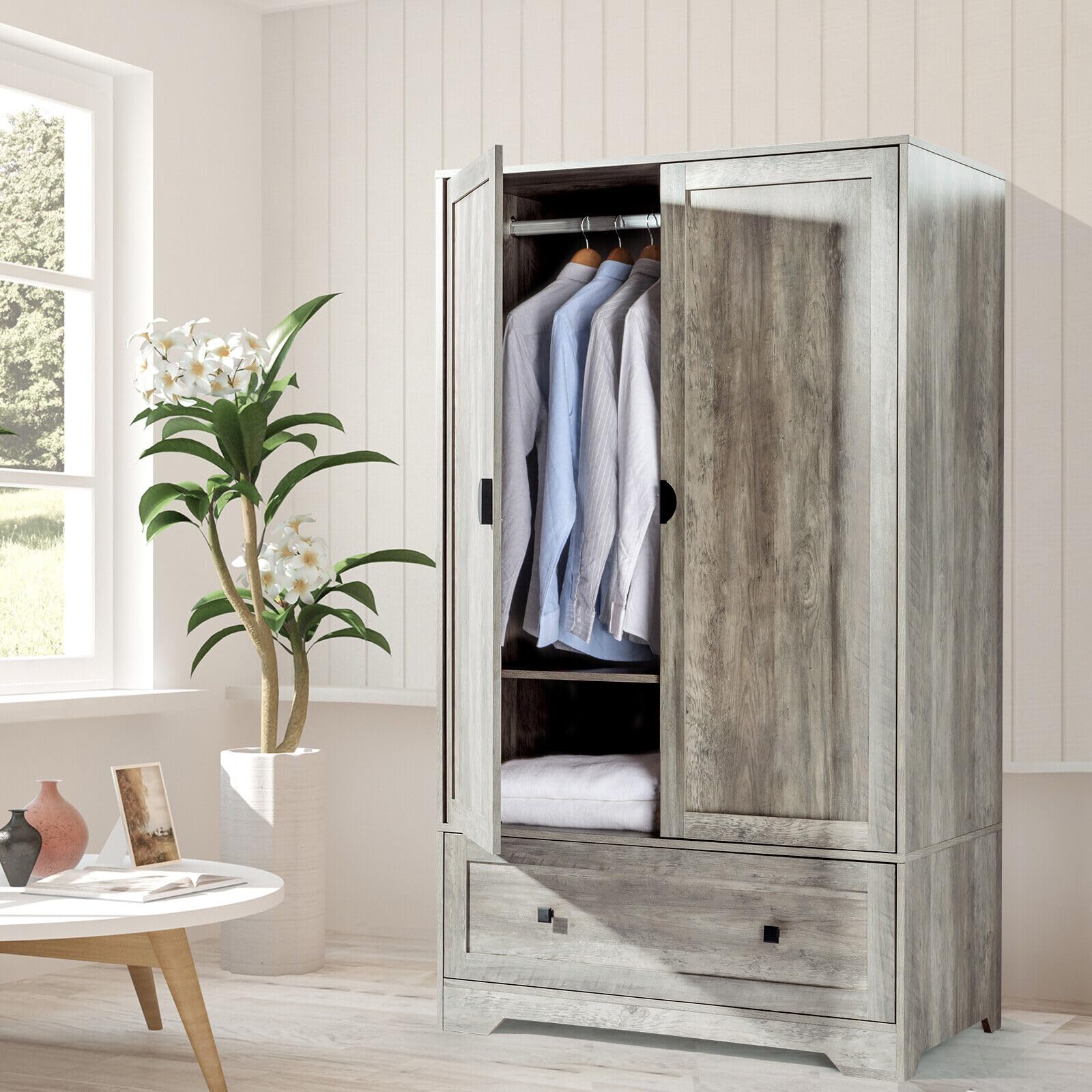 Modern Grey Closet Organizer 38