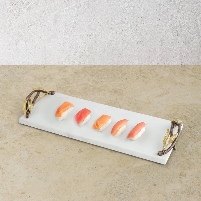 Premium Bamboo Sushi Serving Board - Japanese Zen Style Sushi Platter for Entertaining, Party Serving & Home Decor