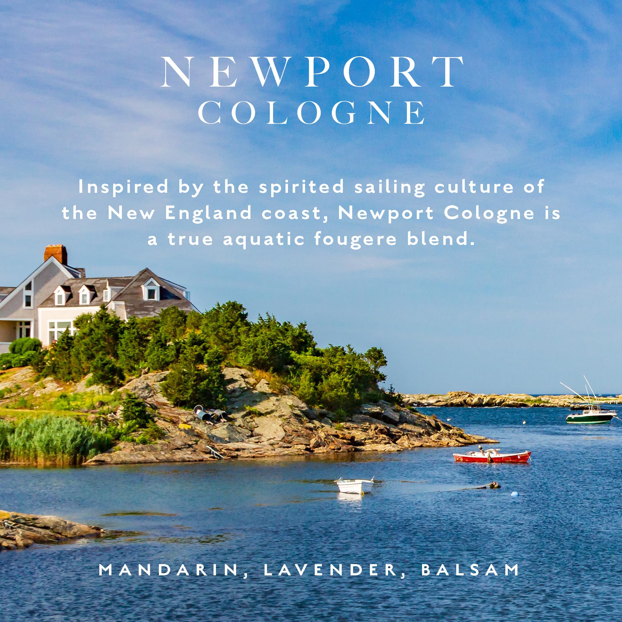 Caswell-Massey Newport Gold Cap Cologne for Men | Original American Seaside Fragrance | Fresh, Cool & Ocean-Inspired Scent | 3 Fl Oz Eau de Cologne | Perfect for Daily Wear, Office & Outdoor Activities